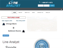 Tablet Screenshot of lineanalyst.com
